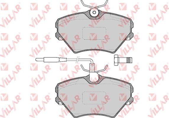 Villar 626.0469 - Комплект спирачно феродо, дискови спирачки vvparts.bg