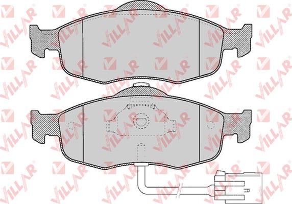 Villar 626.0461 - Комплект спирачно феродо, дискови спирачки vvparts.bg