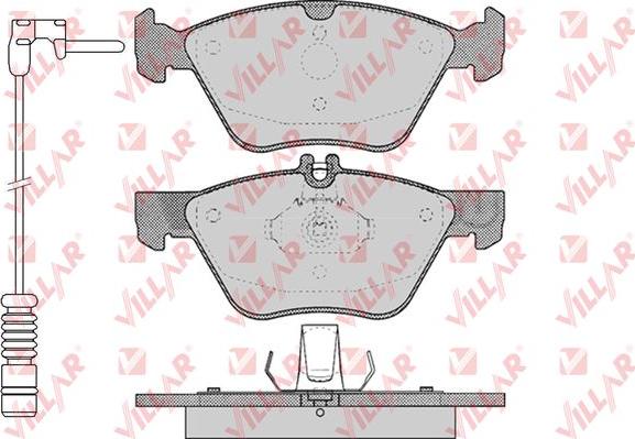 Villar 626.0406A - Комплект спирачно феродо, дискови спирачки vvparts.bg