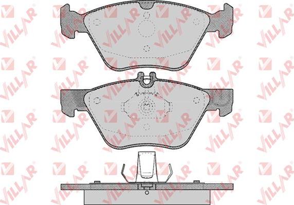 Villar 626.0406 - Комплект спирачно феродо, дискови спирачки vvparts.bg