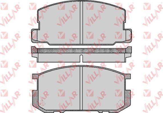 Villar 626.0416 - Комплект спирачно феродо, дискови спирачки vvparts.bg