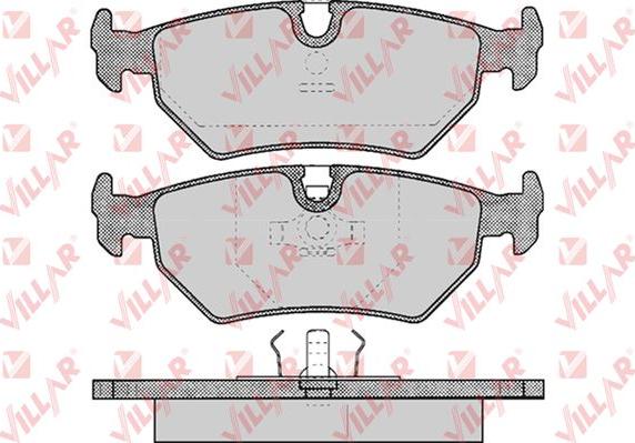 Villar 626.0418 - Комплект спирачно феродо, дискови спирачки vvparts.bg