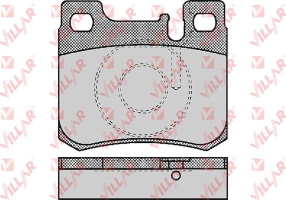 Villar 626.0485 - Комплект спирачно феродо, дискови спирачки vvparts.bg