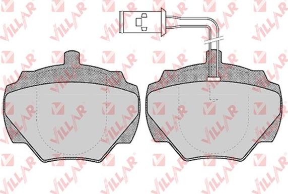 Villar 626.0431 - Комплект спирачно феродо, дискови спирачки vvparts.bg