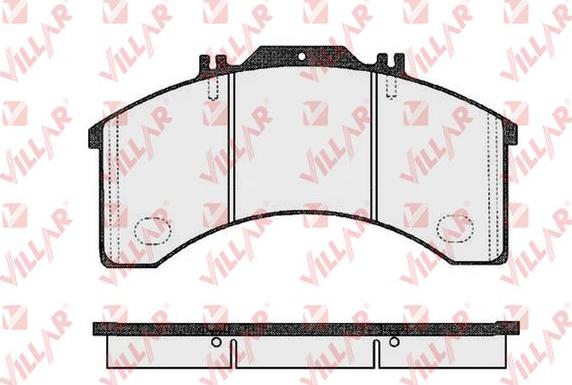 Villar 626.0473 - Комплект спирачно феродо, дискови спирачки vvparts.bg