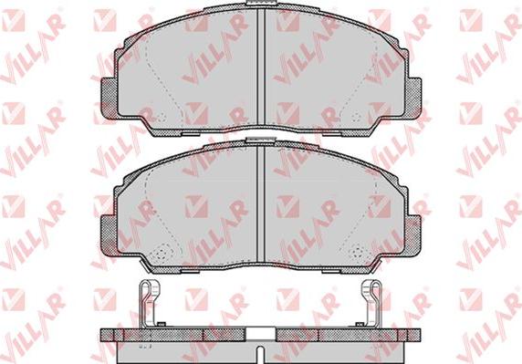 Villar 626.0549 - Комплект спирачно феродо, дискови спирачки vvparts.bg