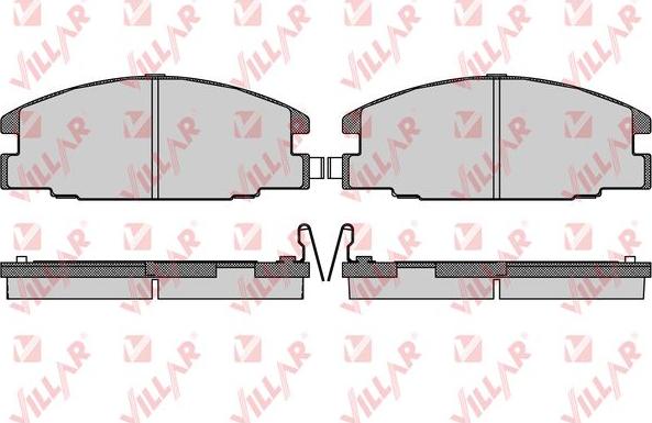 Villar 626.0544 - Комплект спирачно феродо, дискови спирачки vvparts.bg