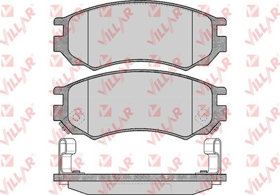 Villar 626.0548 - Комплект спирачно феродо, дискови спирачки vvparts.bg