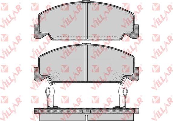 Villar 626.0551 - Комплект спирачно феродо, дискови спирачки vvparts.bg