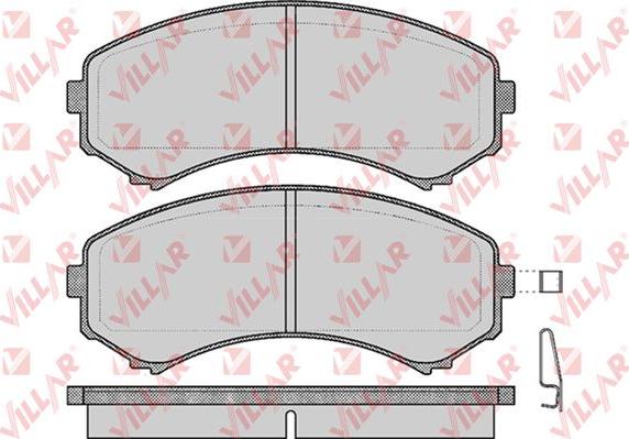 Villar 626.0569 - Комплект спирачно феродо, дискови спирачки vvparts.bg