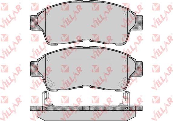 Villar 626.0561 - Комплект спирачно феродо, дискови спирачки vvparts.bg