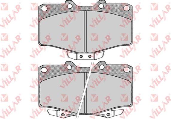 Villar 626.0509 - Комплект спирачно феродо, дискови спирачки vvparts.bg