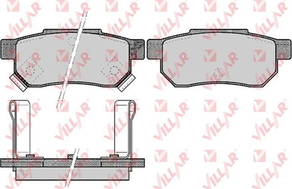 Villar 626.0506 - Комплект спирачно феродо, дискови спирачки vvparts.bg