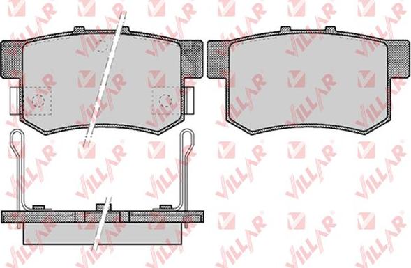 Villar 626.0508 - Комплект спирачно феродо, дискови спирачки vvparts.bg