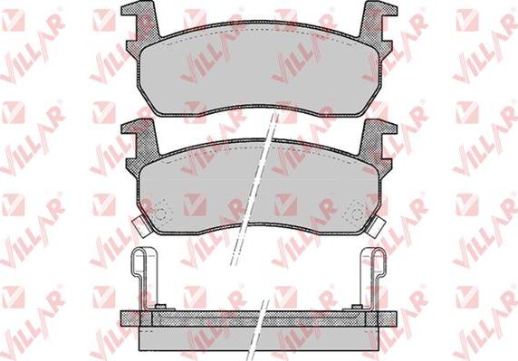 Villar 626.0516 - Комплект спирачно феродо, дискови спирачки vvparts.bg