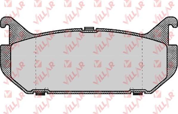 Villar 626.0512 - Комплект спирачно феродо, дискови спирачки vvparts.bg