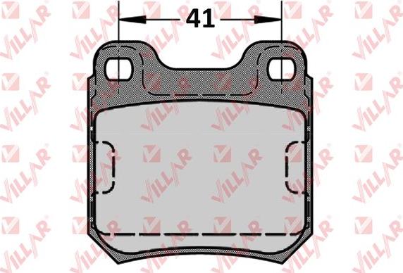 Villar 626.0584 - Комплект спирачно феродо, дискови спирачки vvparts.bg