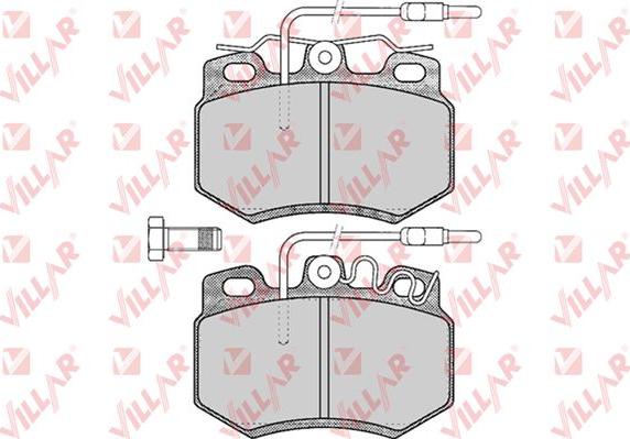 Villar 626.0585 - Комплект спирачно феродо, дискови спирачки vvparts.bg