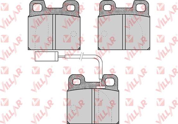 Villar 626.0531 - Комплект спирачно феродо, дискови спирачки vvparts.bg