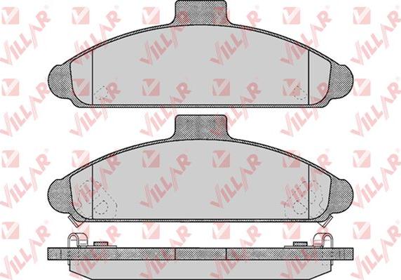 Villar 626.0579 - Комплект спирачно феродо, дискови спирачки vvparts.bg