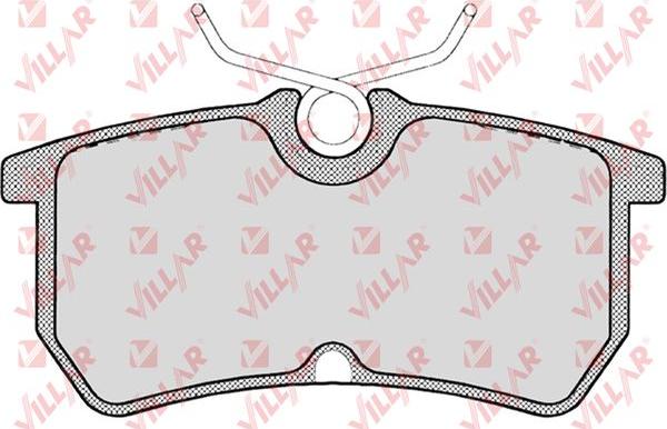 Villar 626.0697 - Комплект спирачно феродо, дискови спирачки vvparts.bg