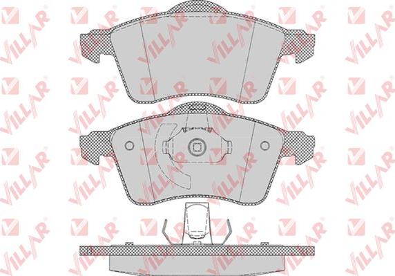 Villar 626.0645 - Комплект спирачно феродо, дискови спирачки vvparts.bg