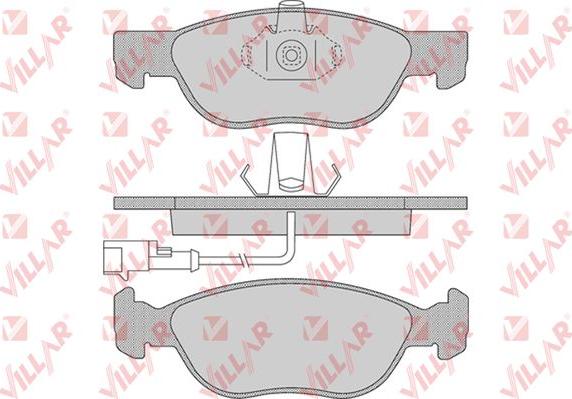 Villar 626.0646 - Комплект спирачно феродо, дискови спирачки vvparts.bg