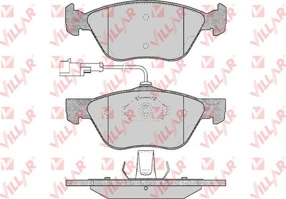 Villar 626.0614 - Комплект спирачно феродо, дискови спирачки vvparts.bg