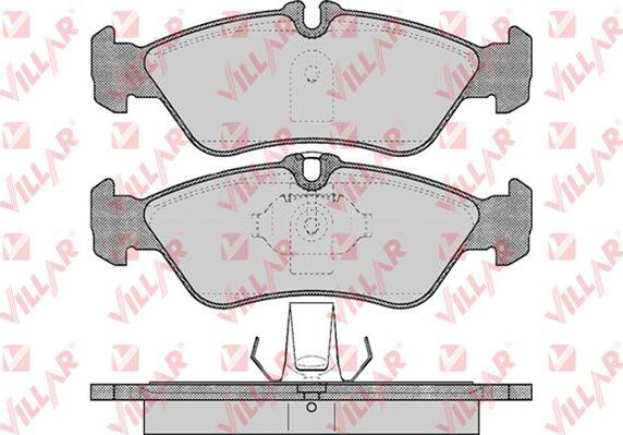 Villar 626.0610 - Комплект спирачно феродо, дискови спирачки vvparts.bg