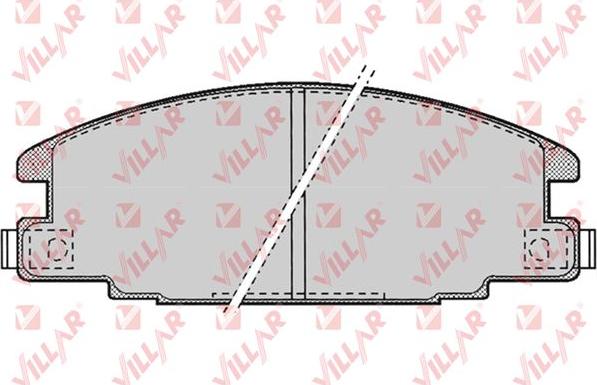 Villar 626.0685 - Комплект спирачно феродо, дискови спирачки vvparts.bg