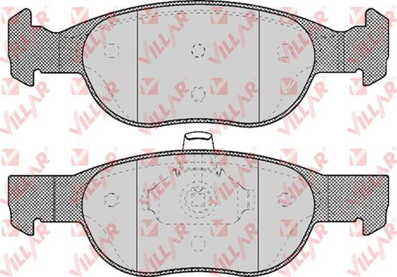 Villar 626.0688 - Комплект спирачно феродо, дискови спирачки vvparts.bg