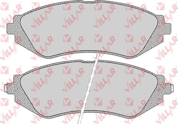 Villar 626.0682 - Комплект спирачно феродо, дискови спирачки vvparts.bg