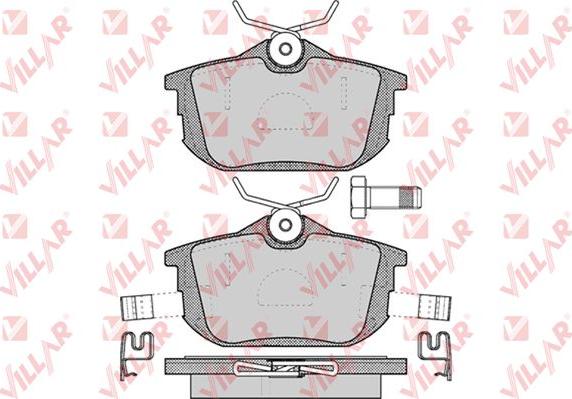 Villar 626.0621 - Комплект спирачно феродо, дискови спирачки vvparts.bg