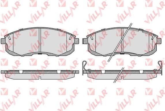 Villar 626.0090 - Комплект спирачно феродо, дискови спирачки vvparts.bg