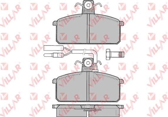 Villar 626.0097 - Комплект спирачно феродо, дискови спирачки vvparts.bg