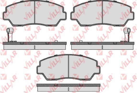 Villar 626.0040 - Комплект спирачно феродо, дискови спирачки vvparts.bg