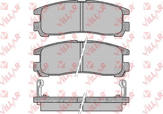 Villar 626.0043 - Комплект спирачно феродо, дискови спирачки vvparts.bg