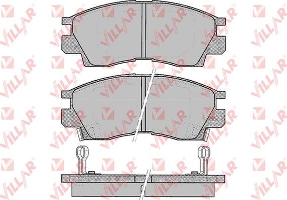 Villar 626.0042 - Комплект спирачно феродо, дискови спирачки vvparts.bg