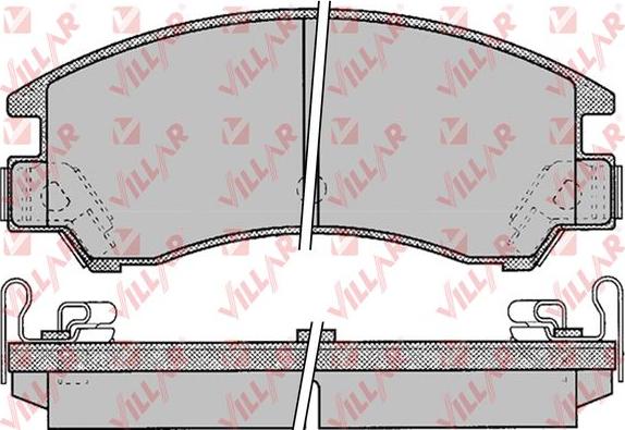 Villar 626.0047 - Комплект спирачно феродо, дискови спирачки vvparts.bg