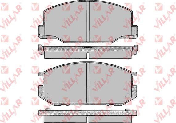 Villar 626.0064 - Комплект спирачно феродо, дискови спирачки vvparts.bg