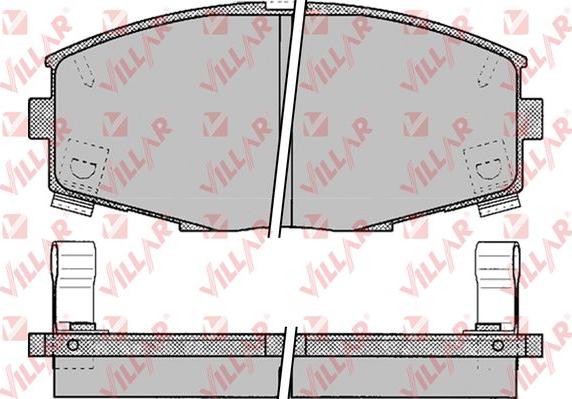 Villar 626.0065 - Комплект спирачно феродо, дискови спирачки vvparts.bg