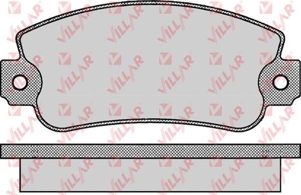 Villar 626.0006 - Комплект спирачно феродо, дискови спирачки vvparts.bg