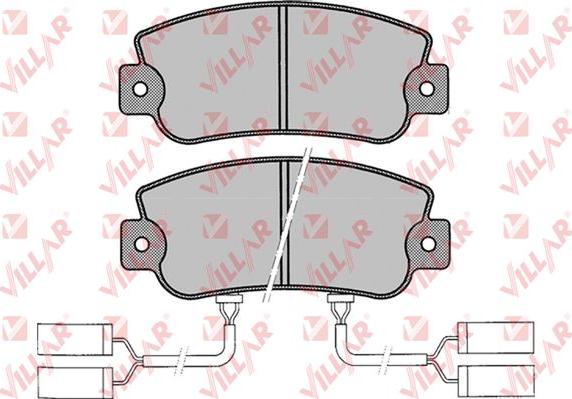 Villar 626.0019 - Комплект спирачно феродо, дискови спирачки vvparts.bg