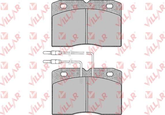 Villar 626.0015 - Комплект спирачно феродо, дискови спирачки vvparts.bg