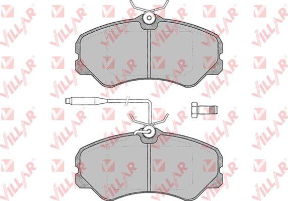 Villar 626.0011 - Комплект спирачно феродо, дискови спирачки vvparts.bg