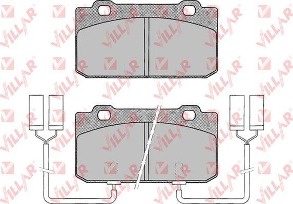 Villar 626.0018 - Комплект спирачно феродо, дискови спирачки vvparts.bg