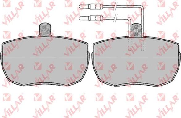 Villar 626.0013 - Комплект спирачно феродо, дискови спирачки vvparts.bg