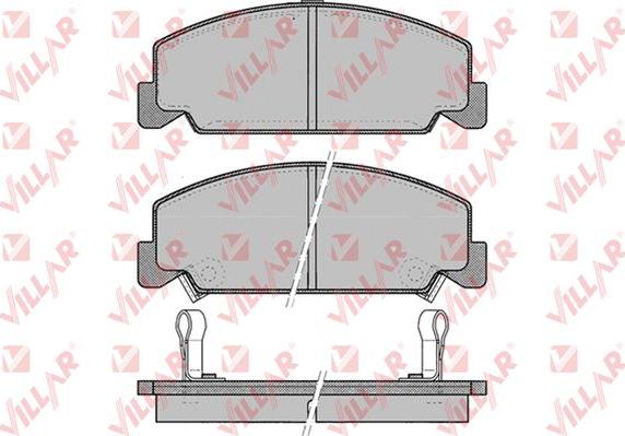 Villar 626.0083 - Комплект спирачно феродо, дискови спирачки vvparts.bg