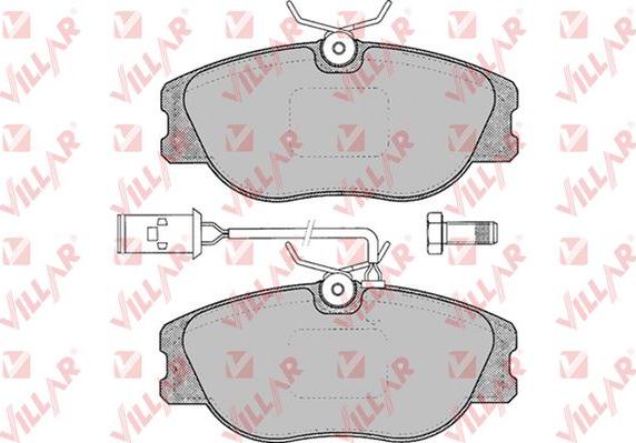 Villar 626.0032 - Комплект спирачно феродо, дискови спирачки vvparts.bg