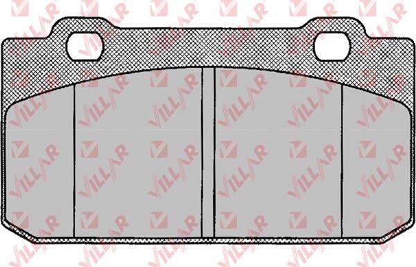 Villar 626.0020 - Комплект спирачно феродо, дискови спирачки vvparts.bg